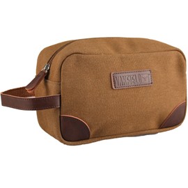 Yakfield Toiletry Bag Dias Canvas Toiletry Bag Cosmetic Toiletry Wash Bag, brown, Toiletry bag