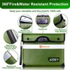 Upgraded 6200F Fireproof Document Bag with Lock, Fireproof Money Bag