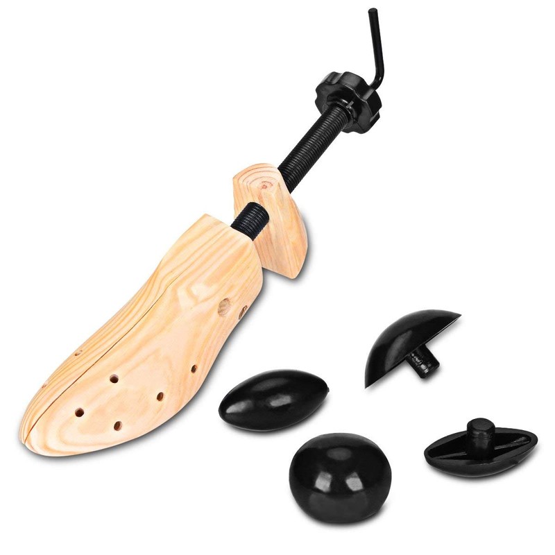 APIKA Two Way Shoe Stretcher Shoe Tree Natural Wood Set