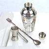 14 oz Recipe Glass Cocktail Shaker With Strainer Top -