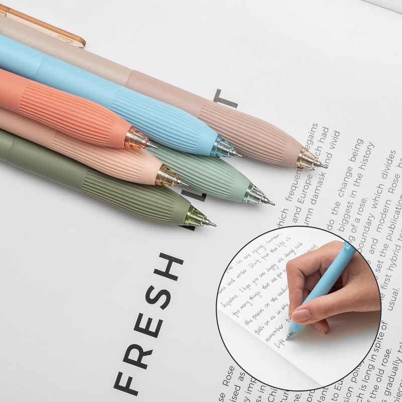 Linbsunne Gel Pens Black Ink Pens for Office 0.5mm Fine