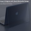 KEROM Midnight Case for MacBook Air 13 inch 2024-2022, MacBook