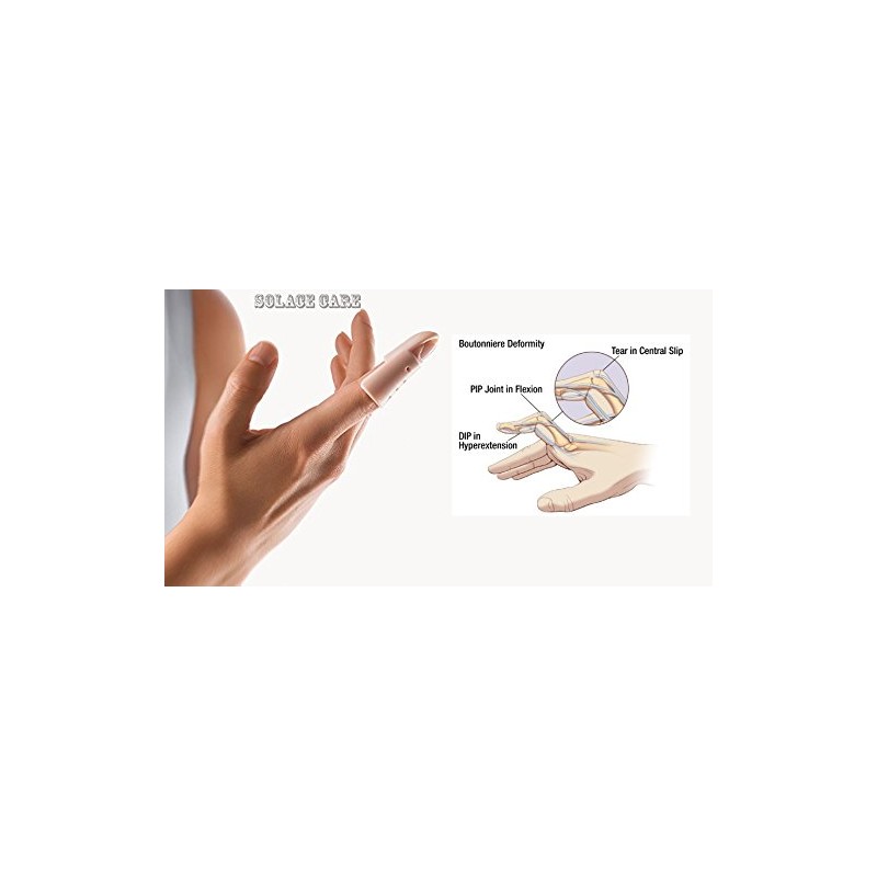 Mallet Finger Splint DIP Joint Support by Solace Care -