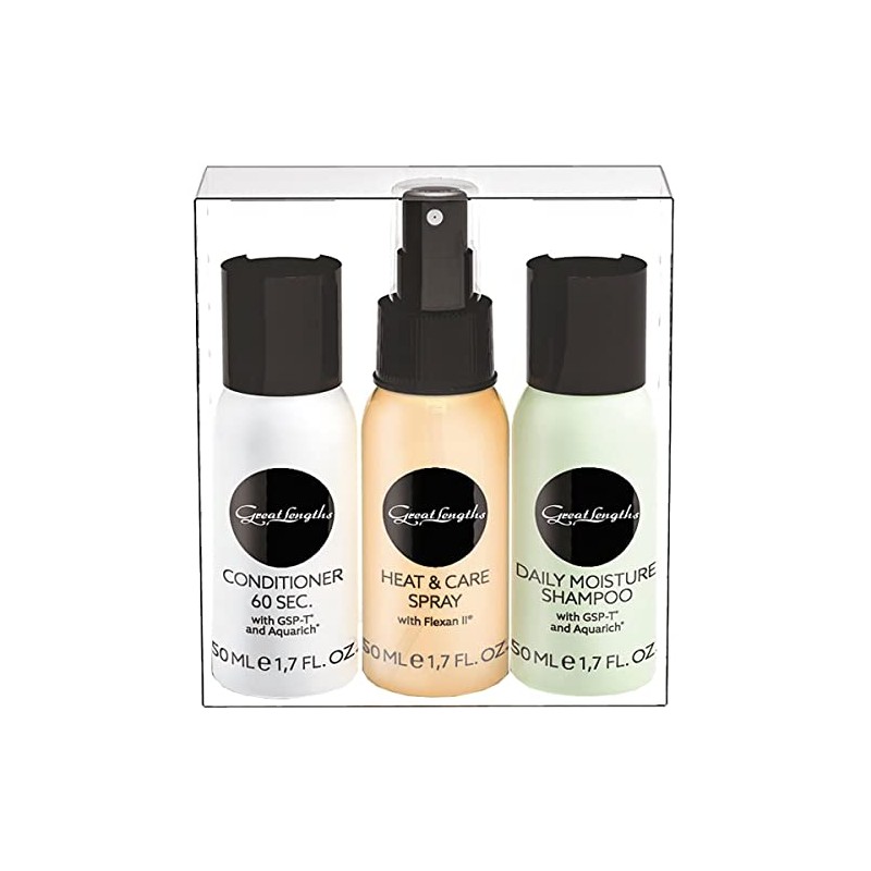 Great Lengths Reiseset 3 x 50 ml Shampoo, Conditioner, Carespray