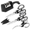 Heavy Duty Kitchen Shears with Knife and Scissor Sharpener Tool