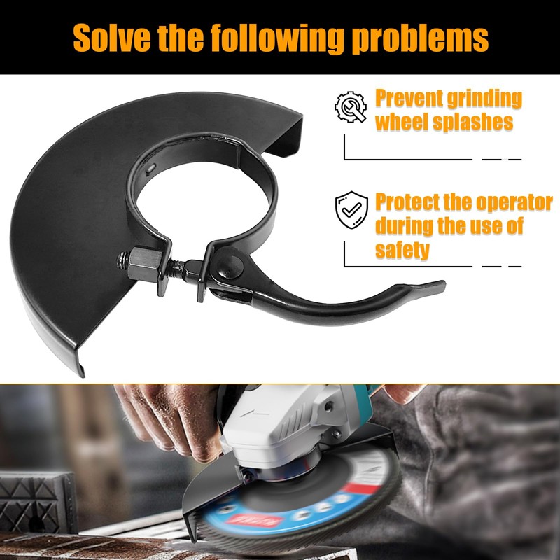 6.45" Angle Grinder Guard for 6"/5"/4-1/2"/4" Grinder Blades Wheel Disc