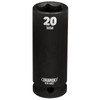Draper Hi-TORQ® Deep Impact Socket, 1/2" Sq. Dr., 20mm -
