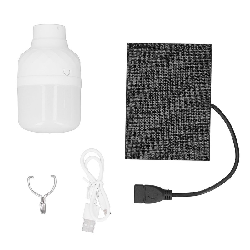Solar Light Bulbs Monocrystalline Silicone Portable Rechargeable Solar Powered LED