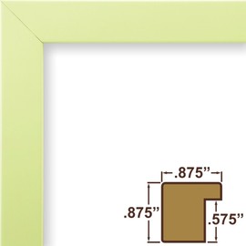 Craig Frames Confetti, Modern Light Green Picture Frame, 4 x 6 Inch
