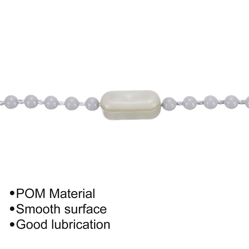 sourcing map 10 Metres/10.94 Yard Plastic Roller Blind Bead Chain