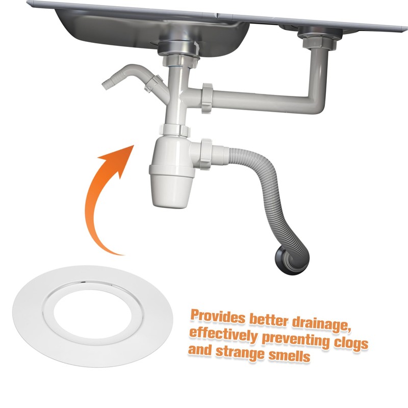 Operitacx 2 Sets Kitchen Sink Stopper Garbage Disposal Drain Adapter