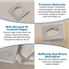PATIKIL M16 Beveled Square Washers, 4 Pcs Thickness 2 to