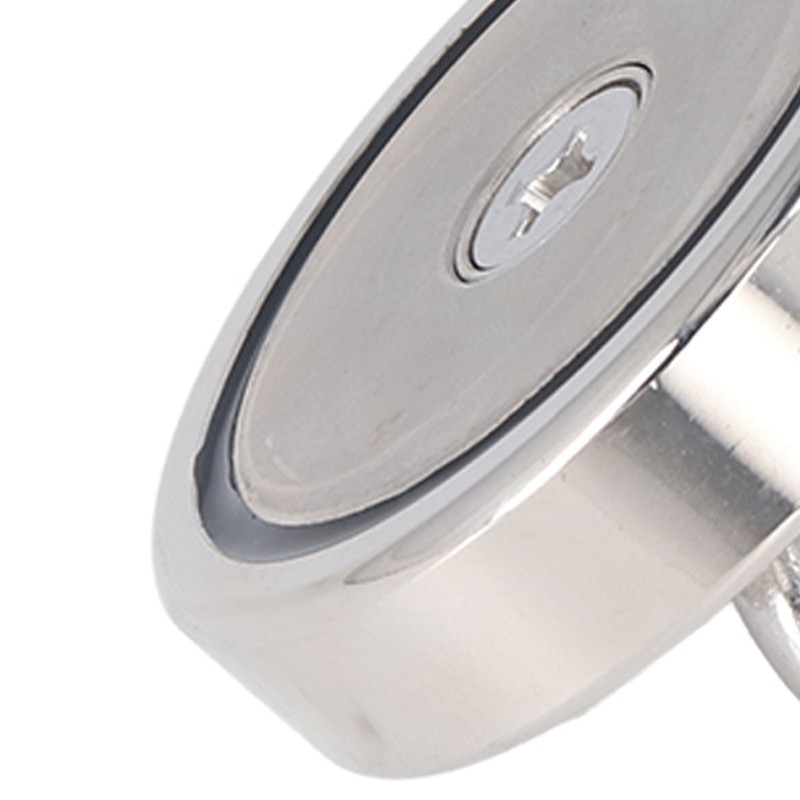High Power Fishing Magnet NdFeB Stainless Steel Silver Neodymium Fishing