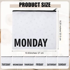 Packing Cubes for Kids and Baby Travel Organizer Pouches for Suitcases and Luggage Travel Accessories for Boys and Girls Summer Camp, Cruise, and Family Vacations, Days of Week(7 Pcs)