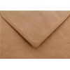 12 x C6 Plain Ribbed Recycled Kraft Card Envelopes Natural