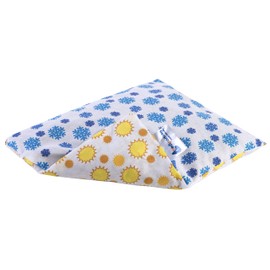 Medi Partners Cherry Stone Cushion, Grain Cushion, Large Heat Cushion, 500 g, 20 x 25 cm Rectangle, Eco, Natural, 100% Cotton, Heat/Cold Therapy, Massage Therapy (Snowflake/Suns)