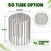 Stainless Steel Downspout Drain Guard, 50/75/110/160mm Anti-Clog Leaf Strainer