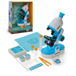 Discovery Mindblown - Kids Microscope Set - Early Explorers Microscope for Kids with Built-In Light and Tools, Science Experiments for Kids, Science Kit for Kids - 41 Pcs