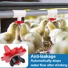 MEWTOGO 20 Pack Horizontal Chicken Nipples Waterer - Automatic Chicken