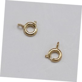 Gatuida 20pcs Golden Alloy Spring Ring Clasps for DIY Jewelry Making for Necklaces Bracelets and Charms Craft Accessory for Unique Creations