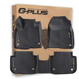 G-PLUS Floor Mats 3PCS Compatible with Honda CRV 2023 2024(Include Hybird) TPE All Weather Full Cover Protection,1st & 2nd Row Cargo Liner Black