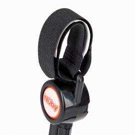 Nuby Double Stroller Hook, Adjustable Hook, Black or Grey