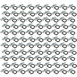 The ROP Shop | 100-Pack 3/8" Steel D Ring Tie Downs Heavy Duty Chain Rope Cable Anchor Bolt on