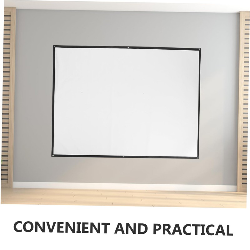 FELTECHELECTR 1pc Projection Screen Portable Screen Projector Screen Projector Curtain
