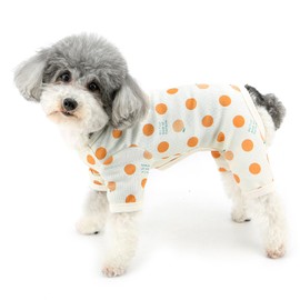 ZUNEA Dog Clothing, Spring and Summer, For Dogs, Romper, Small Dog Clothes, Cute, Polka Dot Pattern, Pajamas, Coveralls, D-Rings, Stylish, Cute, Loungewear, Sleepwear, Soft, Breathable, Pet Dog Wear,