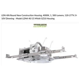 Lithonia Lighting LDN4 40/15 MVolt GZ10 Housing 60hz 17.5w 120-277v NEW Save 25%