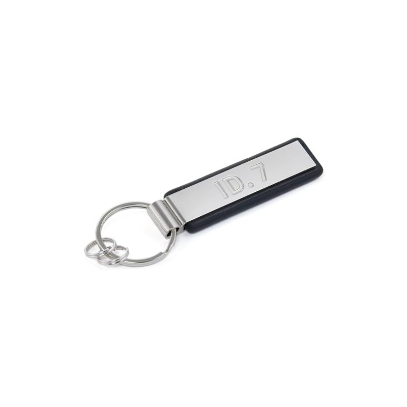 Volkswagen 000087010CPYPN Metal Key Ring with ID.7 Lettering, Silver, silver,