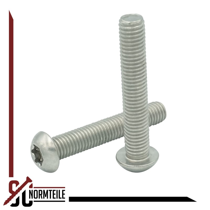 SC7380-1TX Rounded Head Screws with Hexalobular Socket (ISR) - M8