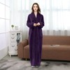 Hellomamma Womens Robes Warm Plush Winter Robe, Zip up Long