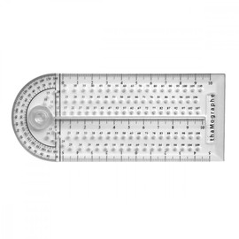 thaMographe 4 in 1 Tool (Ruler, Circle Template, Set Square, Protractor)
