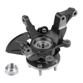 Front Steering Knuckle & Wheel Bearing Hub Assembly Compatible with Ford Escape 2005-2012/Mazda Tribute 2005-2011/Mercury Mariner 2005-2011,Right Passenger Side Replaces #LK016, 698-404,698404