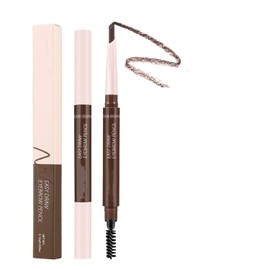 MAEPEOR Eyebrow Pencil 6 Colors Define Shape and Fill Brows with Brush, Longwearing Eye Brow Pencil for Soft Textured Natural Daily Look (05 Dark Brown)