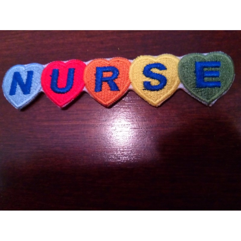 Unbranded NURSE embroidered iron on Patch 3.75" x .75"