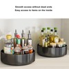 Turntable Spice Rack 360 Degree Rotatable Large Capacity Multifunctional Carbon