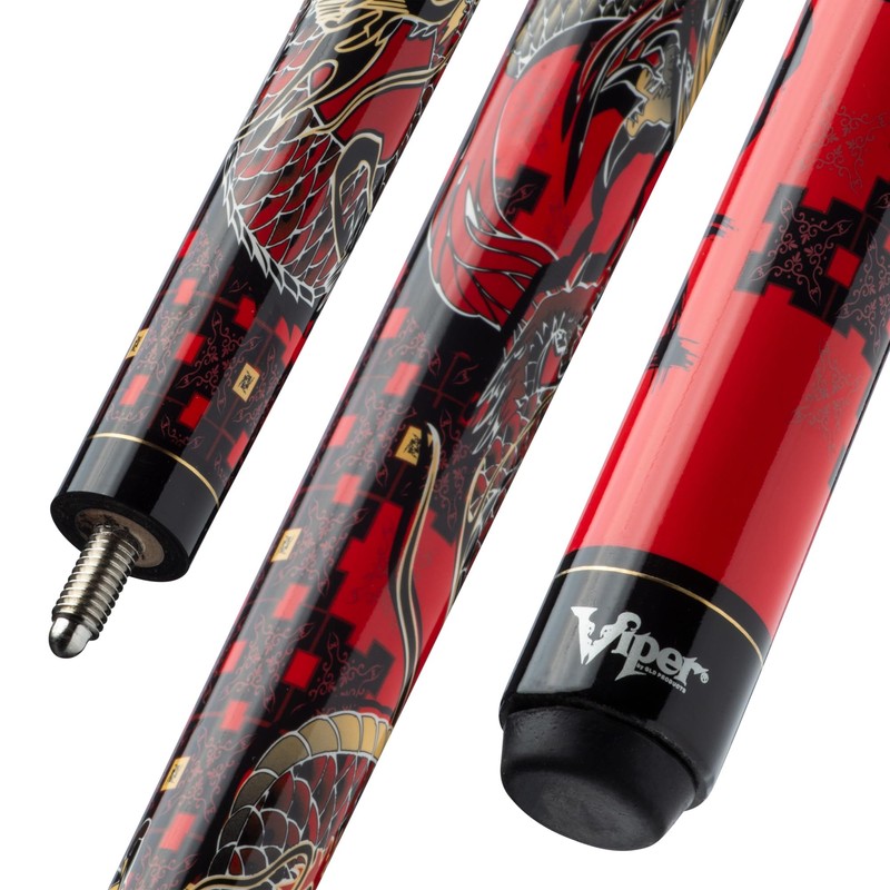 Viper Junior 48" 2-Piece Billiard/Pool Cue, Dragon, 16 Ounce, One