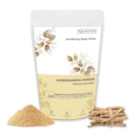 Namhya Ayurveda Withania somnifera Powder Supports Immunity, Strength & Ease Sugar Level with 100% Natural Ashwagandha Powder - 100g