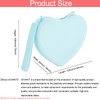 JOVAKIT Small Heart Shaped Portable Silicone Makeup Bag for Women,