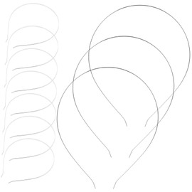 Healeved 10Pcs Stainless Steel Headband for Women Silver Hair Clasp Accessory for Weddings Proms and Special Occasions with Flowers Jewelry