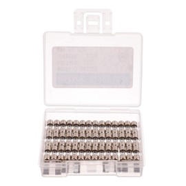 BOJACK Christmas Lights Fuse 3.6x10 mm 2.5 A 2.5 amp 125 V 0.14x0.39 Inch F2.5AL125V Fast-Blow Glass Fuses (Pack of 50)