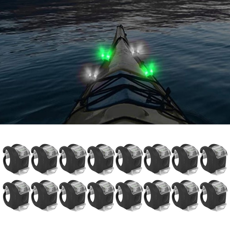 16Pcs LED Boat Navigation Lights 3 Modes Easy Installation Bright