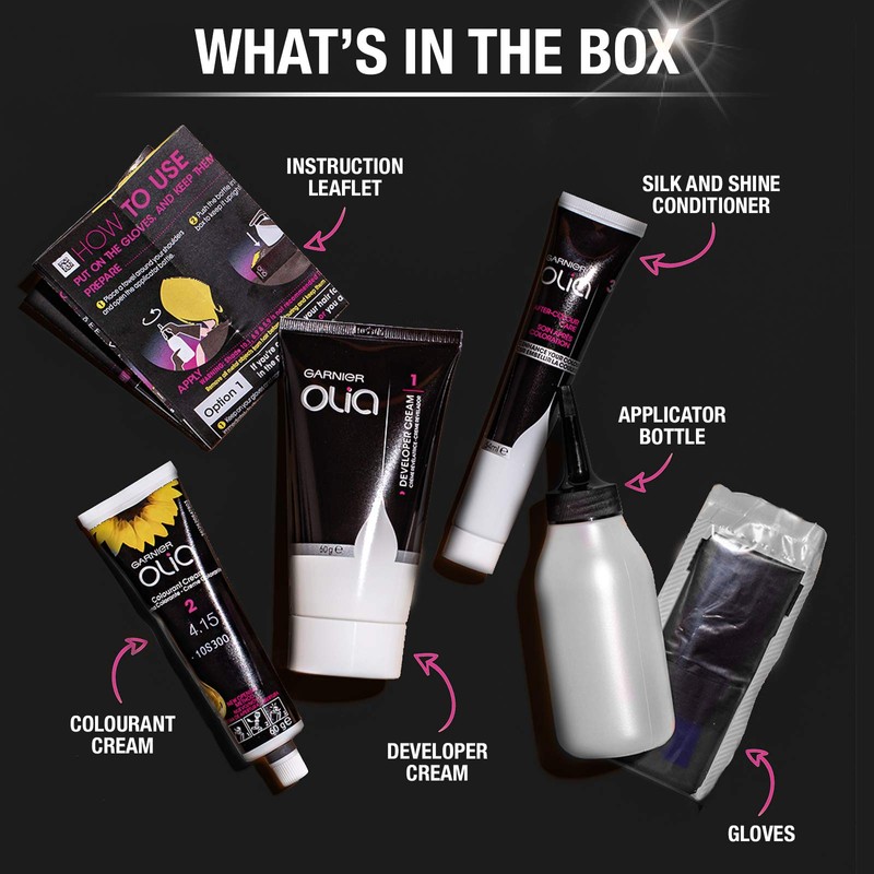 Garnier Olia Ammonia-Free Brilliant Color Oil-Rich Permanent Hair Color, 9.0