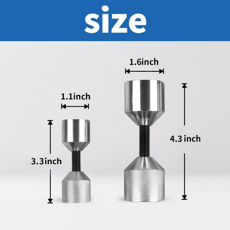 CNWZYMX 4 Pcs Stainless Steel Flange Two Hole Pins Set