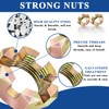 10PCS 1'' Spindle Castle Nuts Kits Trailer Axle Nut Kits