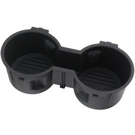 TQPONLY Front Seat Dual Cup Holder Rubber Insert Fitment 2016-2022 Ford F150 F250 F350 F450 F550 Super Duty Truck Accessories