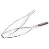 Outset QC70 Fish Grill Basket with Rosewood Handle