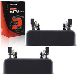 A-Premium Upgraded Metal Exterior Door Handles Compatible with Ford Ranger 1993-2003, Textured Black, 2-PC Set, Front Driver and Passenger Side
